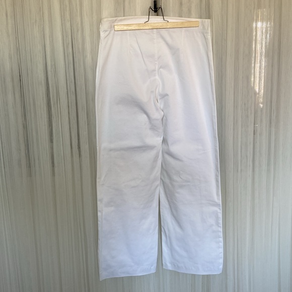 Contemporaine by Simons white nautical, sailor wide leg summer pants! Size 10 - Picture 3 of 13